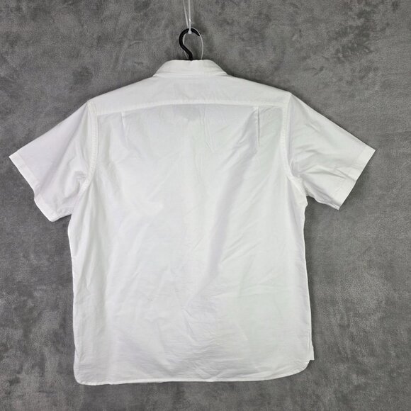 Mens Cremeux Classics White Shirt Short Sleeve Button Down Supima Cotton Size XL - Picture 5 of 9